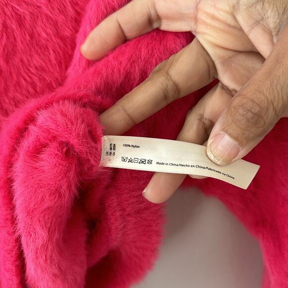 Free People One Allegra Cardigan Hot Pink Size Small XSmall - Picture 4 of 10